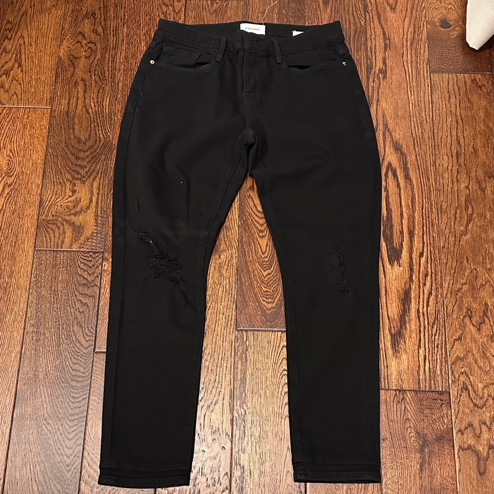 Frame Denim Classic Black Jeans
